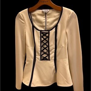 Bebe Peplum Corset Top
